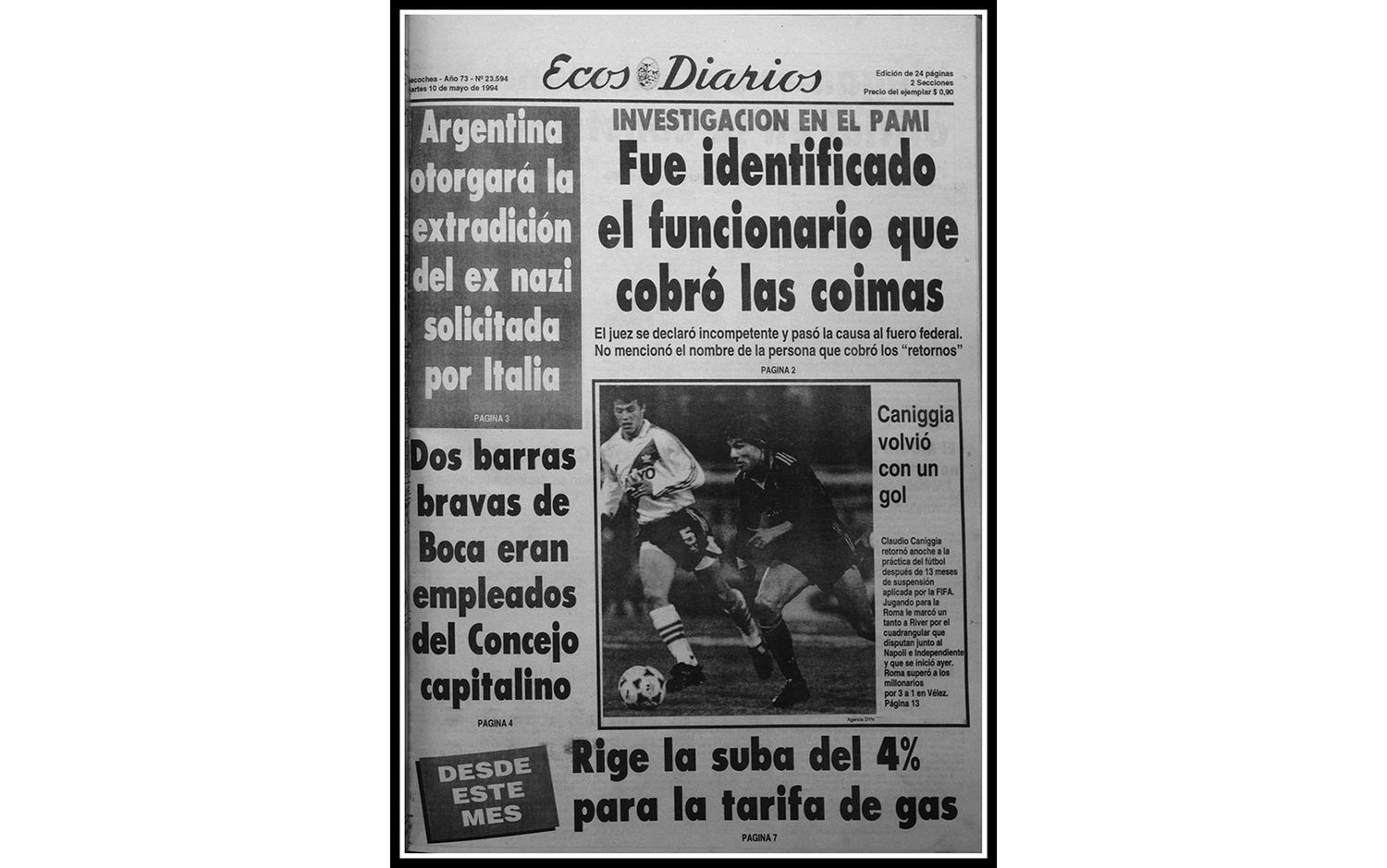 Martes 10 de mayo de 1994