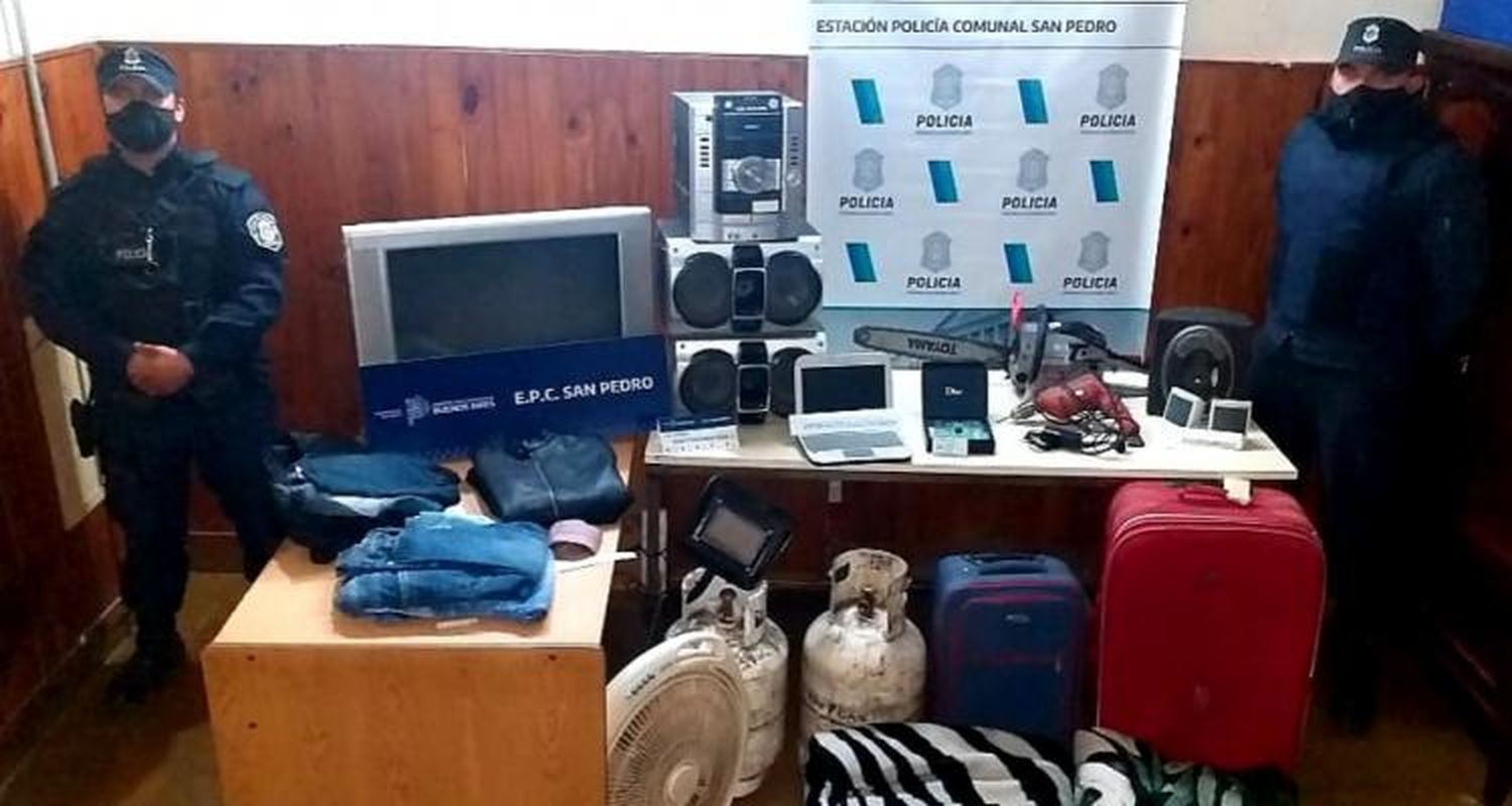 Hermanos desvalijaron una casa y fueron capturados mientras se fugaban