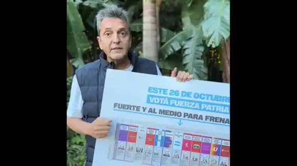 "Contá hasta siete o pegale fuerte al medio": el video de Massa que enseña cómo votar "para frenar a Milei"