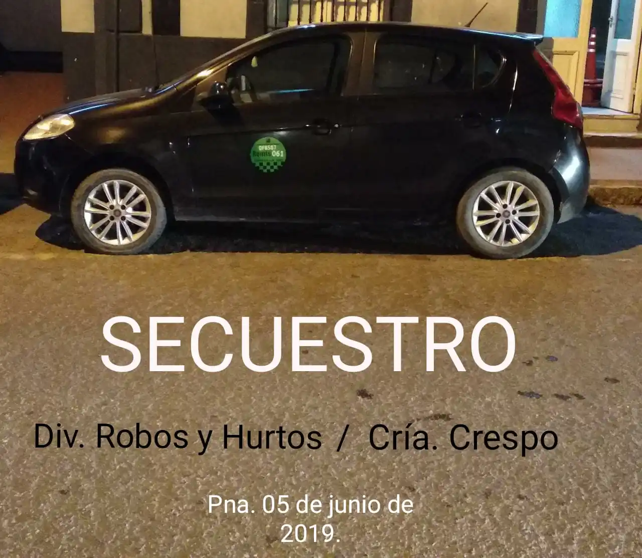 Desde San Benito se movilizaban en un remís para robar en comercios de Crespo