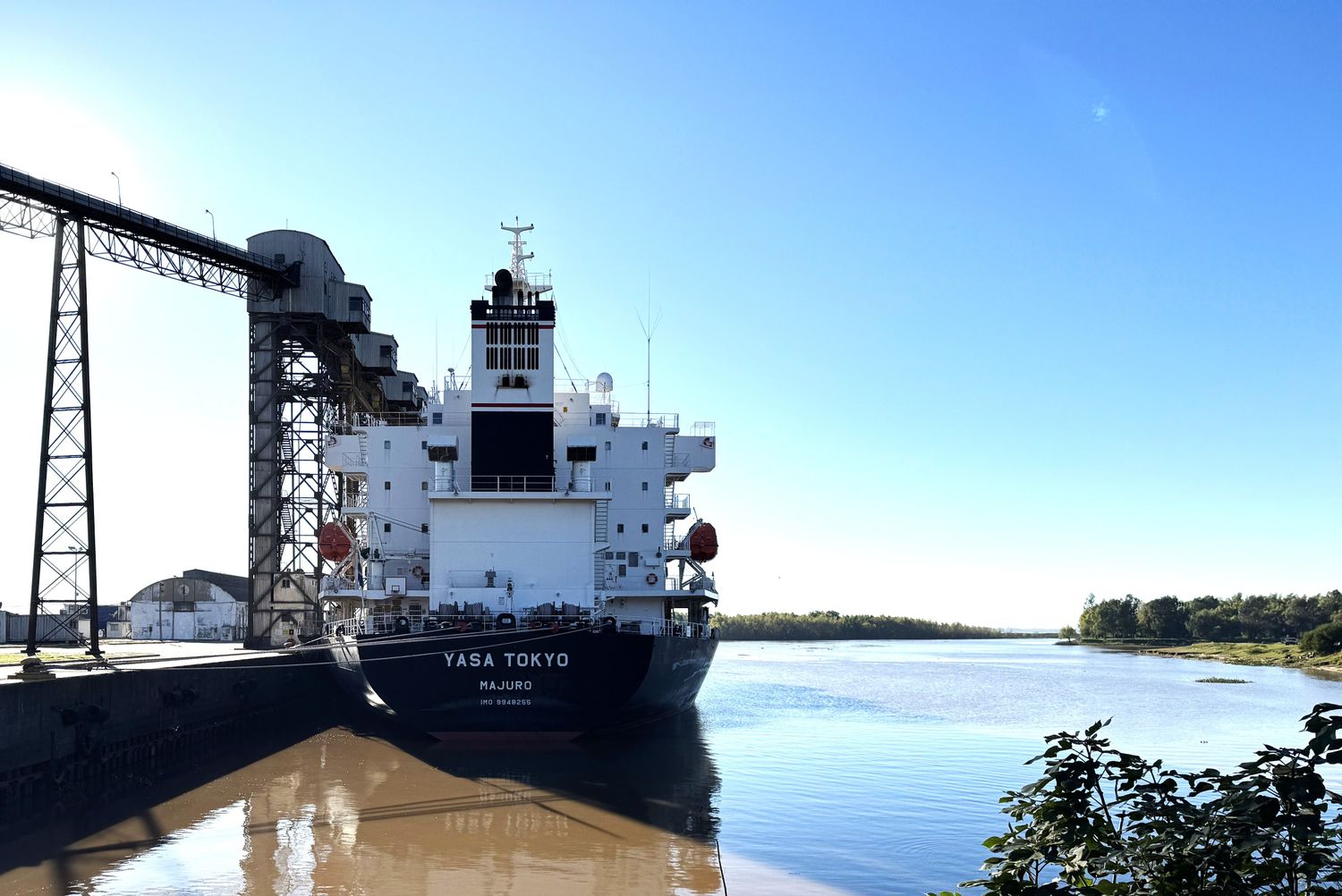 Buque varado: un práctico del Paraná analizó la situación del canal del puerto de San Pedro