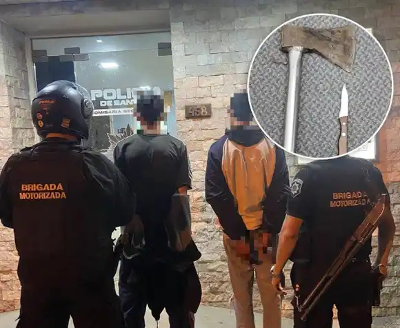 Con un cuchillo y un hacha, intentaron robar en una tienda de ropa en barrio Central Córdoba