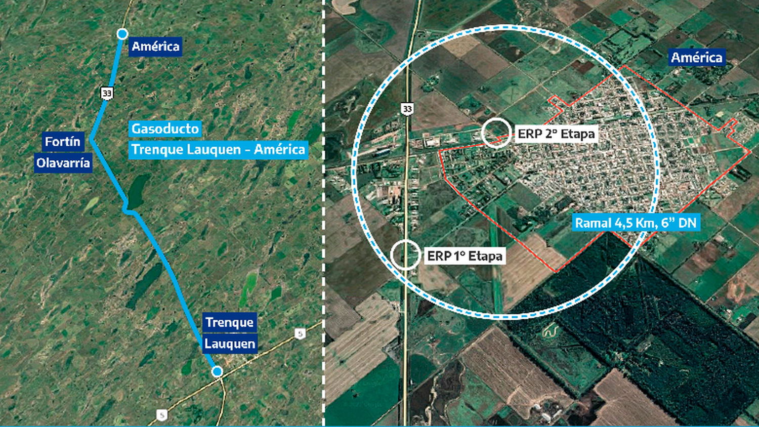 Gasoducto Trenque Lauquen - América: Inminente comienzo de la obra para ampliar la red