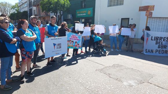 Por el Potenciar Trabajo, Libres del Sur reclamó frente al CDR