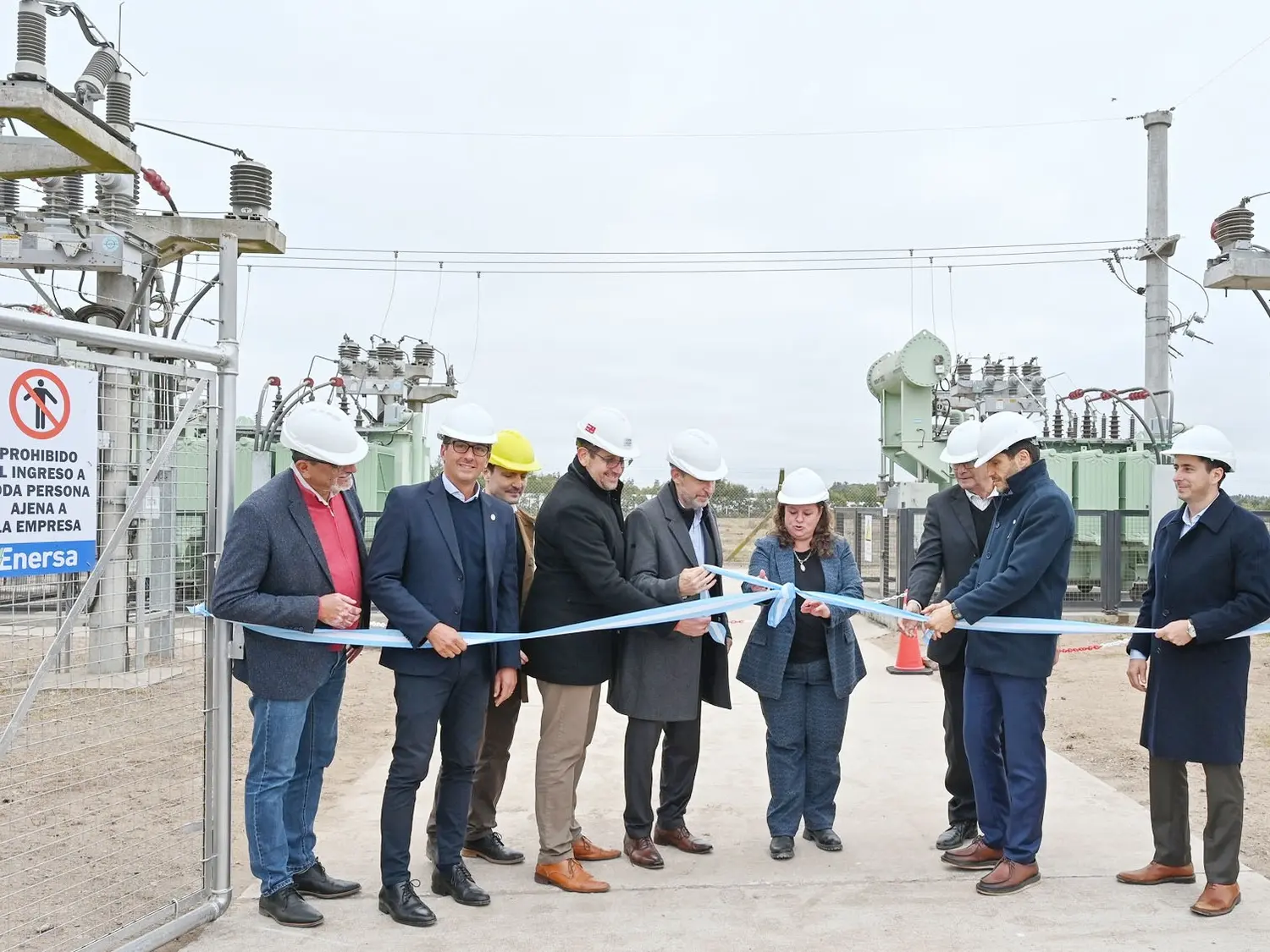 Los Gobernadores de Entre Ríos y Santa Fe inauguraron una nueva subestación de energía en General Ramírez
