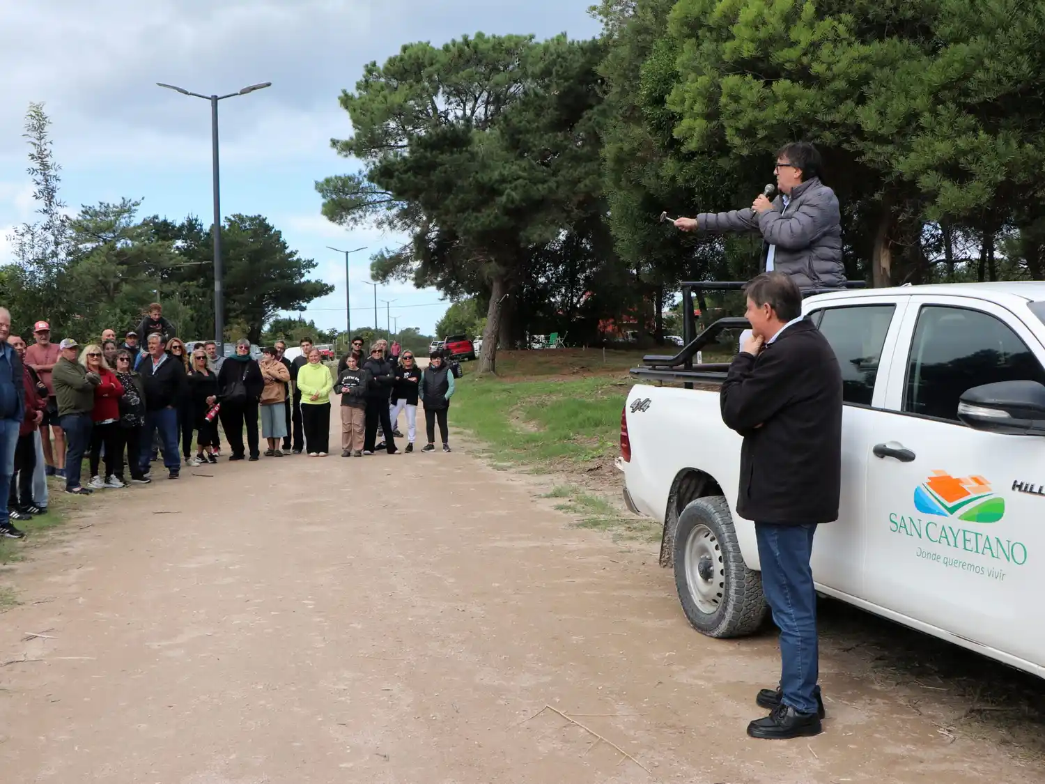 Exitoso. remate de terrenos en San Cayetano