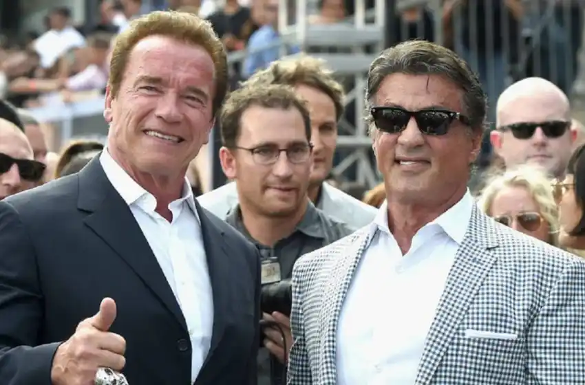 Sylvester Stallone y Arnold Schwarzenegger otra vez se miden los cuchillos