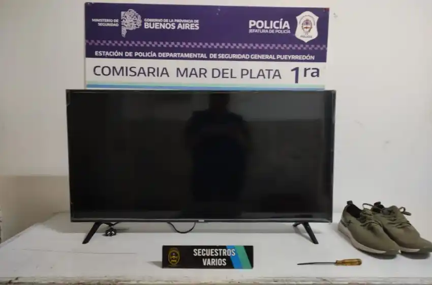 Entradera en Pompeya: una pareja se llevó un 43 pulgadas de la casa de un anciano