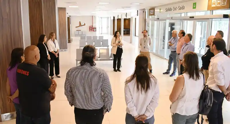 Representantes de instituciones y organismos públicos y privados visitaron el Aeropuerto de Concordia