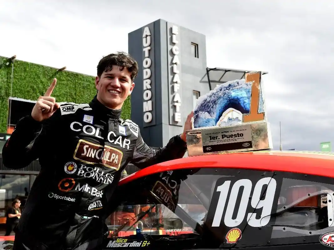 El festejo de Moscardini, en su primera final en la máxima categoría.