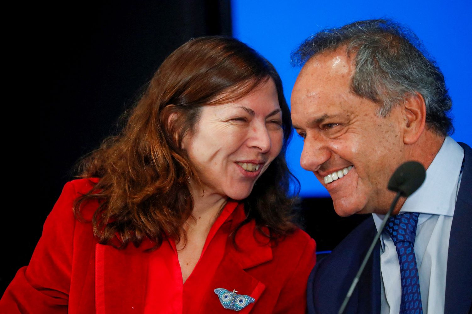 Silvina Batakis y Daniel Scioli, antes de los anuncios de ayer.