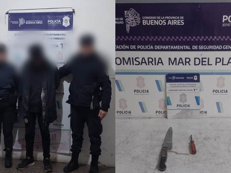 Personal del Comando de Patrullas logró intervenir rápidamente y procedió a la aprehensión del agresor en el lugar.