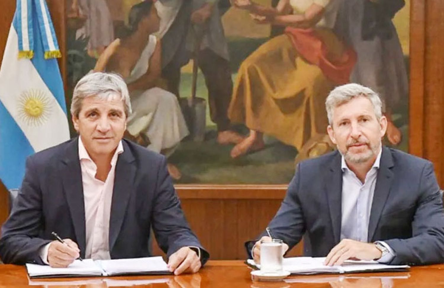 Frigerio firmó convenios en el marco del Régimen de Extinción de Obligaciones Recíprocas