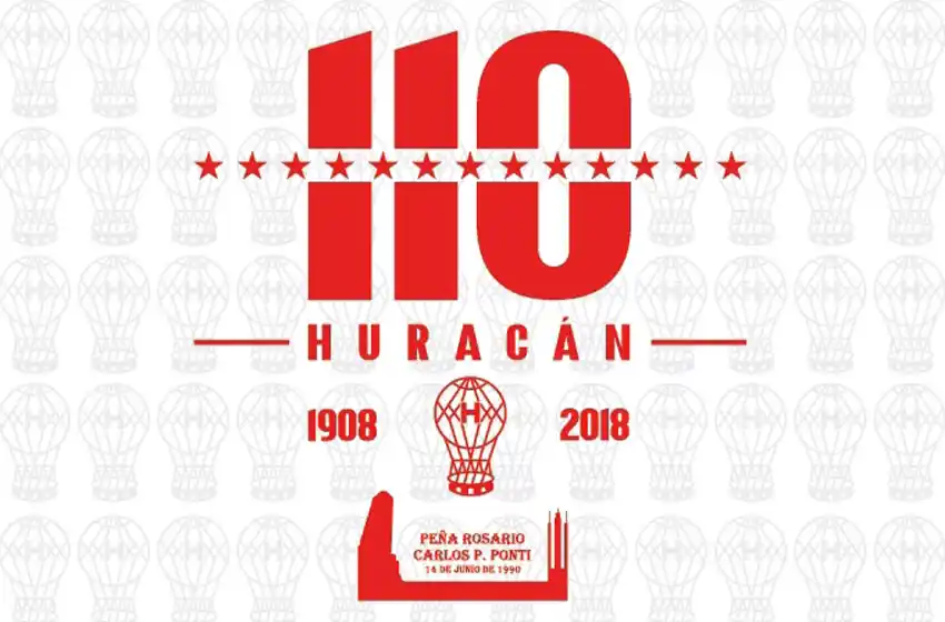 La Peña Rosario Carlos Ponti festeja el 110 aniversario de Huracán