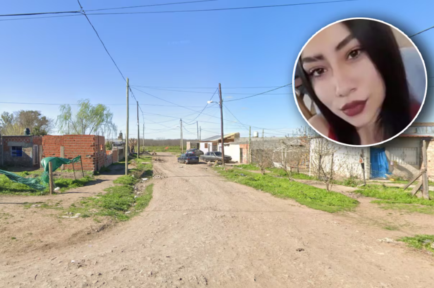 La víctima, identificada como Celeste Ocampo, fue encontrada en un descampado en Virrey del Pino. (Foto: Google Street View / Primer Plano Online).