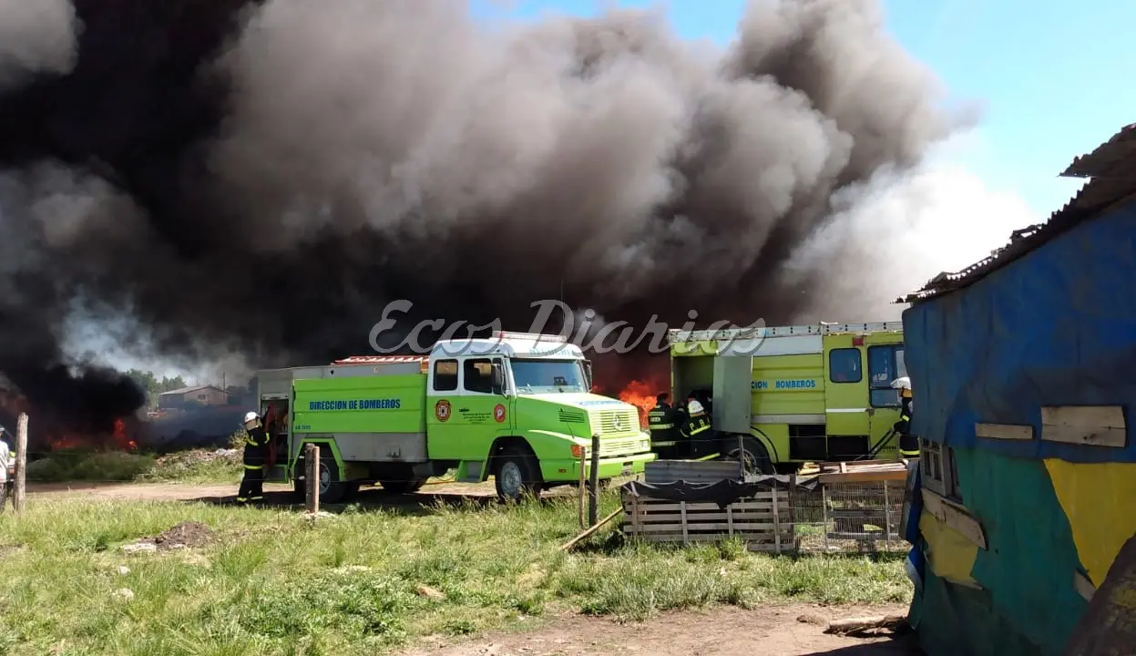 Incendio en Quequén