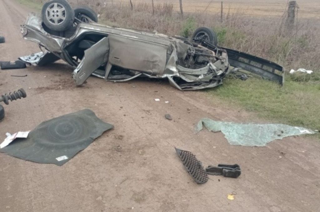 Vuelco en autopista