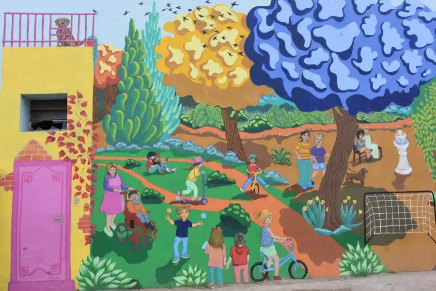 Se concluyó el mural del Parque Islas Malvinas