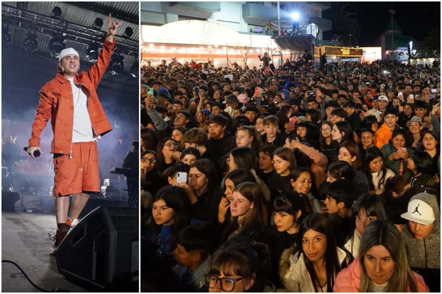 FMK cantó ante una multitud en Villa Gesell. Foto: El Telégrafo