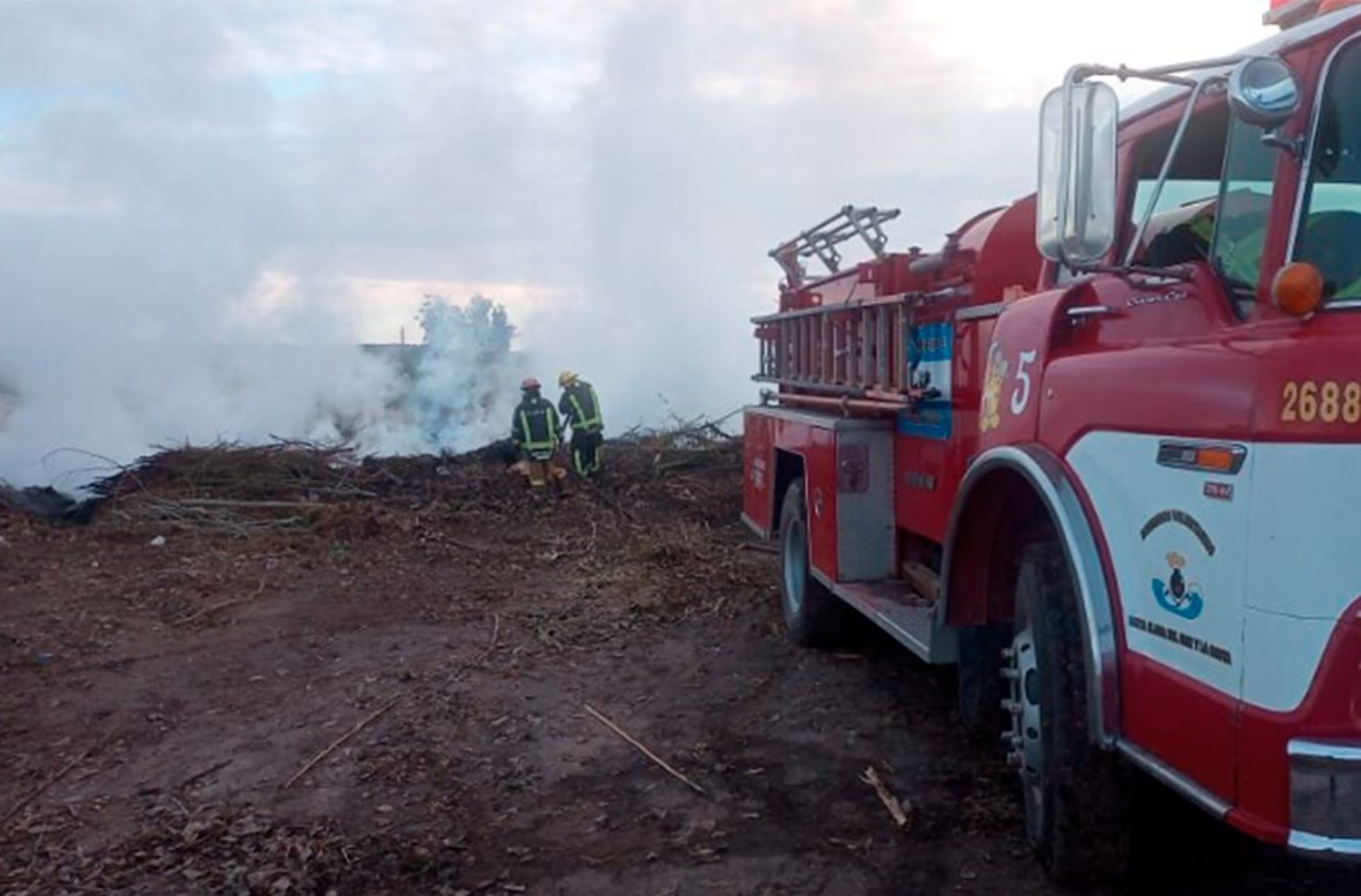 Mar Chiquita: se incendió el basural