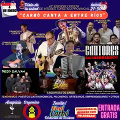 "Carbó canta a Entre Ríos" ya tiene fecha