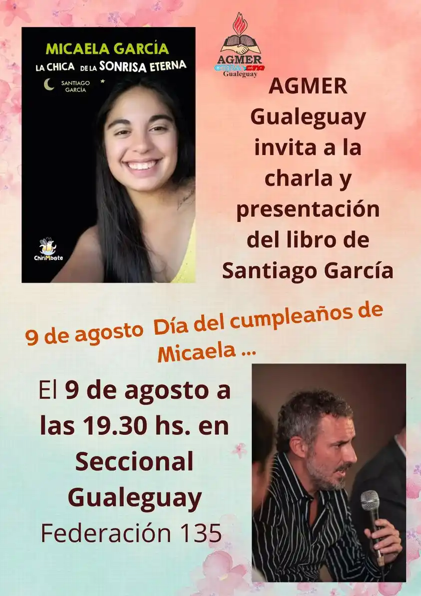 Santiago García presenta “La Chica de la Sonrisa Eterna” en AGMER