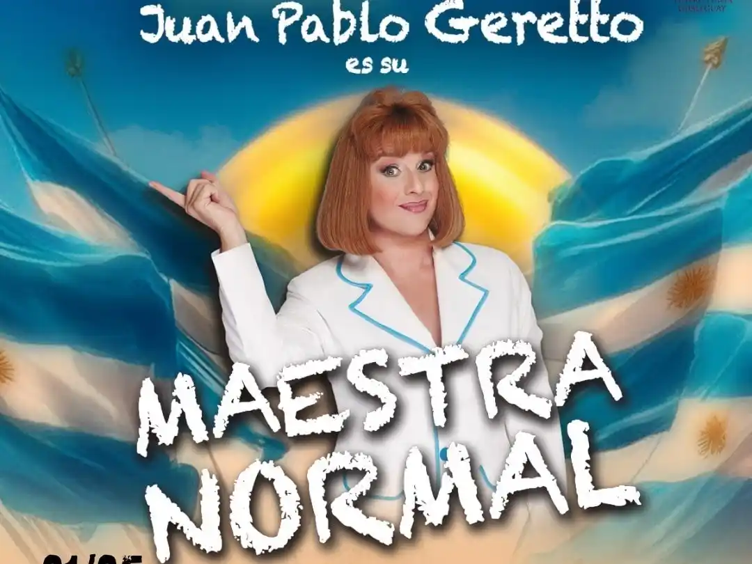 Juan Pablo Geretto llega al Teatro Italia con su aclamada obra "Maestra Normal"