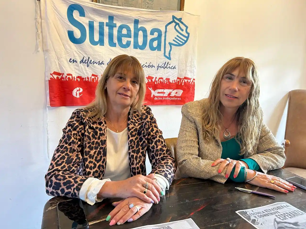 Silvia Bromsoe y Marcela Molina brindaron una conferencia de prensa este martes