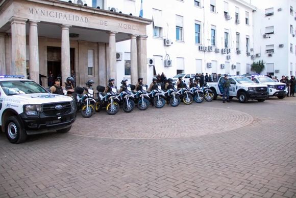 Morón sumó motos y camionetas policiales tras registrar la cifra de delitos más baja desde 2021