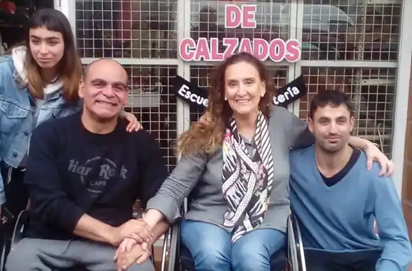 La vicepresidenta visitó al deportista marplatense Aníbal "Coco" Urbano