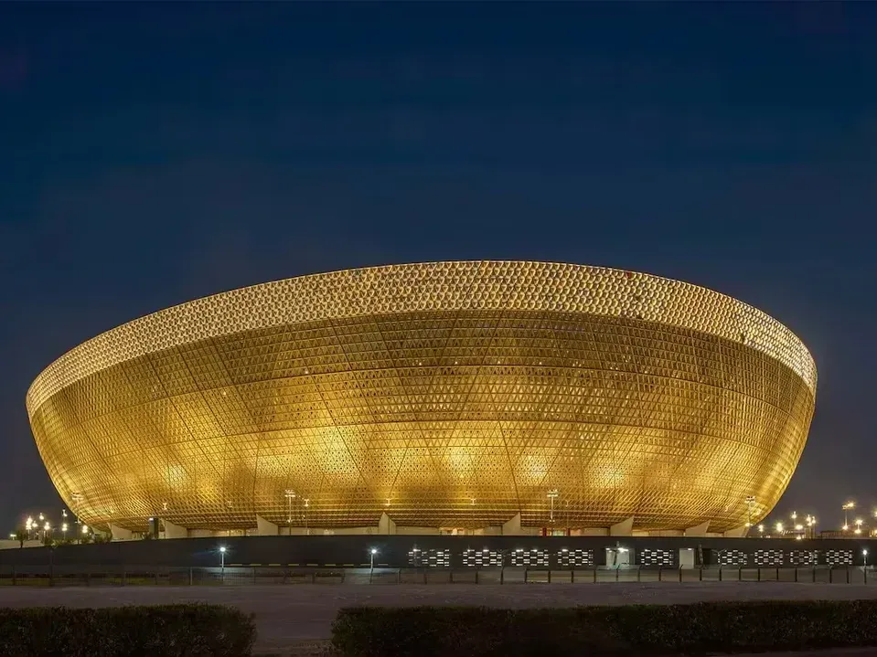 El estadio Lusail de Doha:sede original de la Finalíssima .