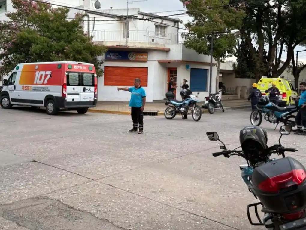 Accidente en pleno centro de Venado Tuerto.