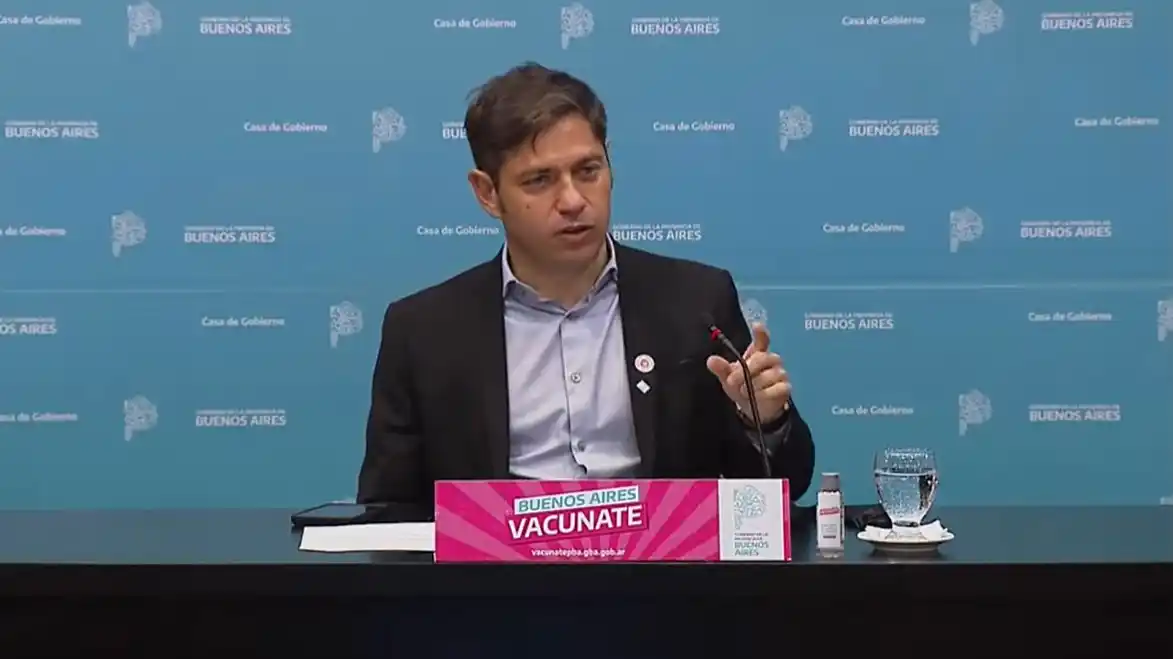 Con críticas a Clarín y la oposición, Axel Kicillof anunció vacuna libre para mayores de 18 años en toda la Provincia 