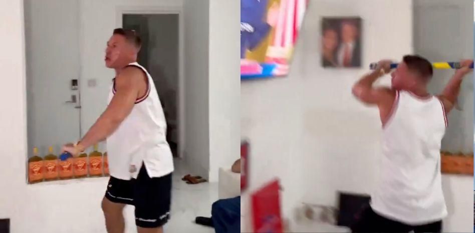 La increíble reacción de un fanático de Donald Trump