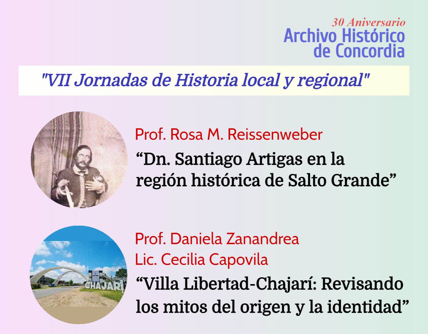 Cierre de las “VII Jornadas de Historia Local y Regional”