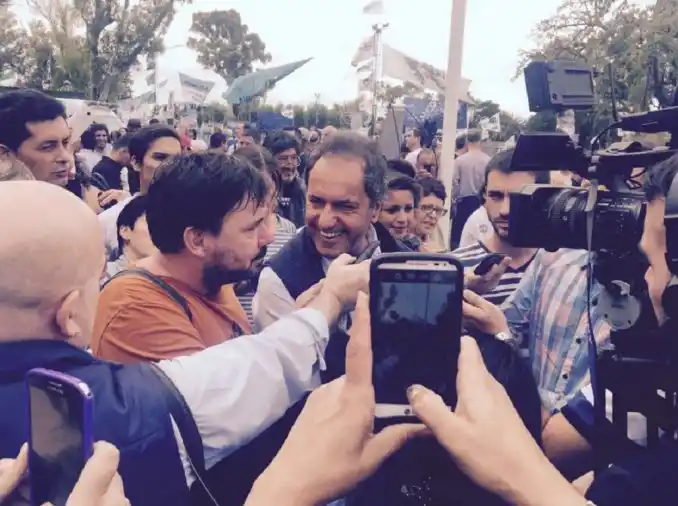 Scioli aseguró que defenderá "las conquistas del campo popular"