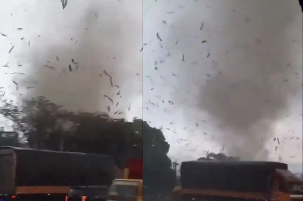 Tornado en Indonesia