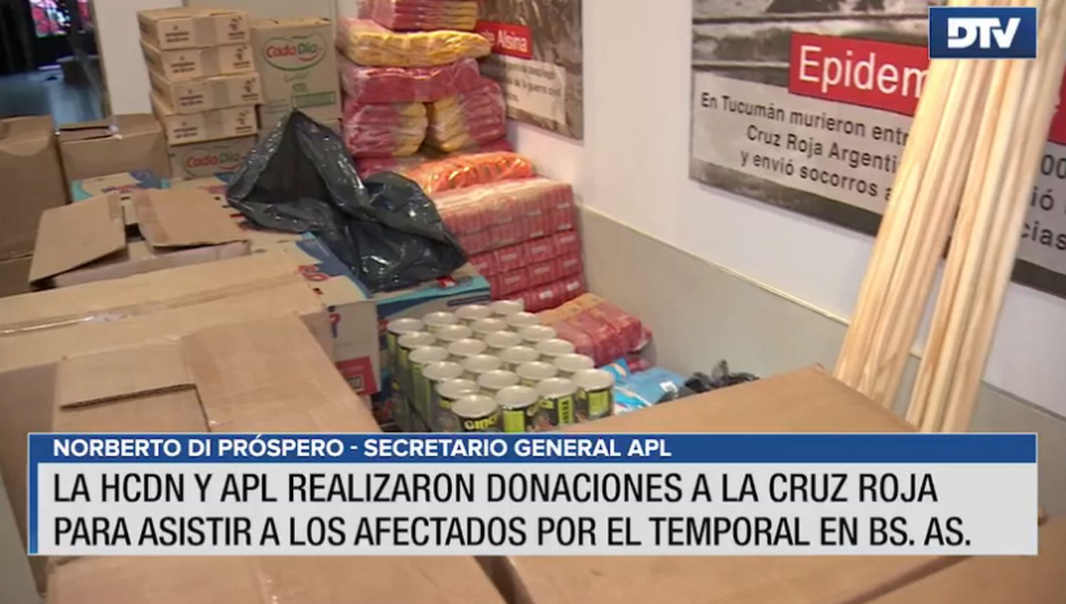 La Cámara de Diputados y APL realizaron donaciones a la Cruz Roja