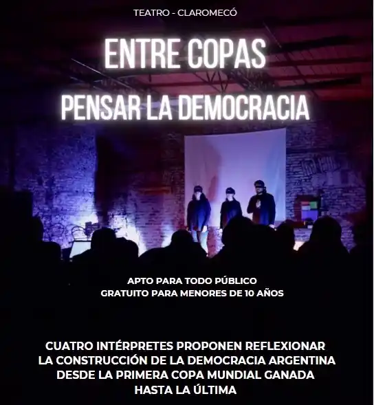 El lunes en Claromecó: “Entre copas pensar la democracia”