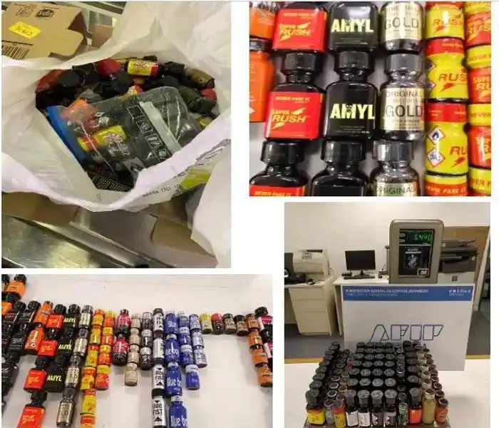 Detuvieron en la Aduana a un  empresario argentino que trató de  ingresar 40 frascos con �Sdroga sexual⬝