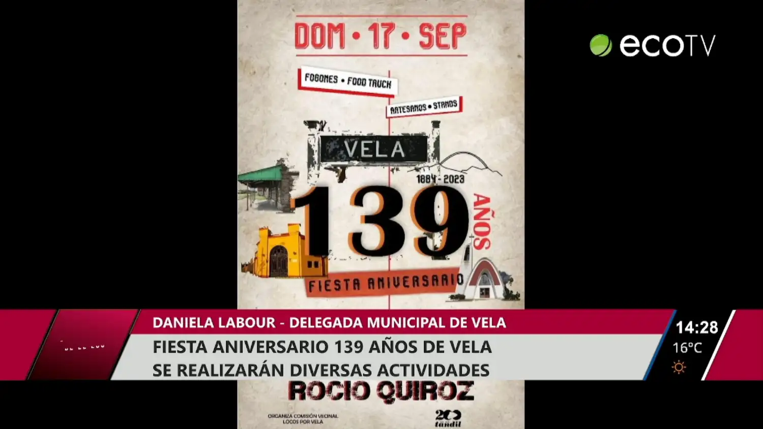 Fiesta aniversario 139 años de Vela y se realizan diversas actividades