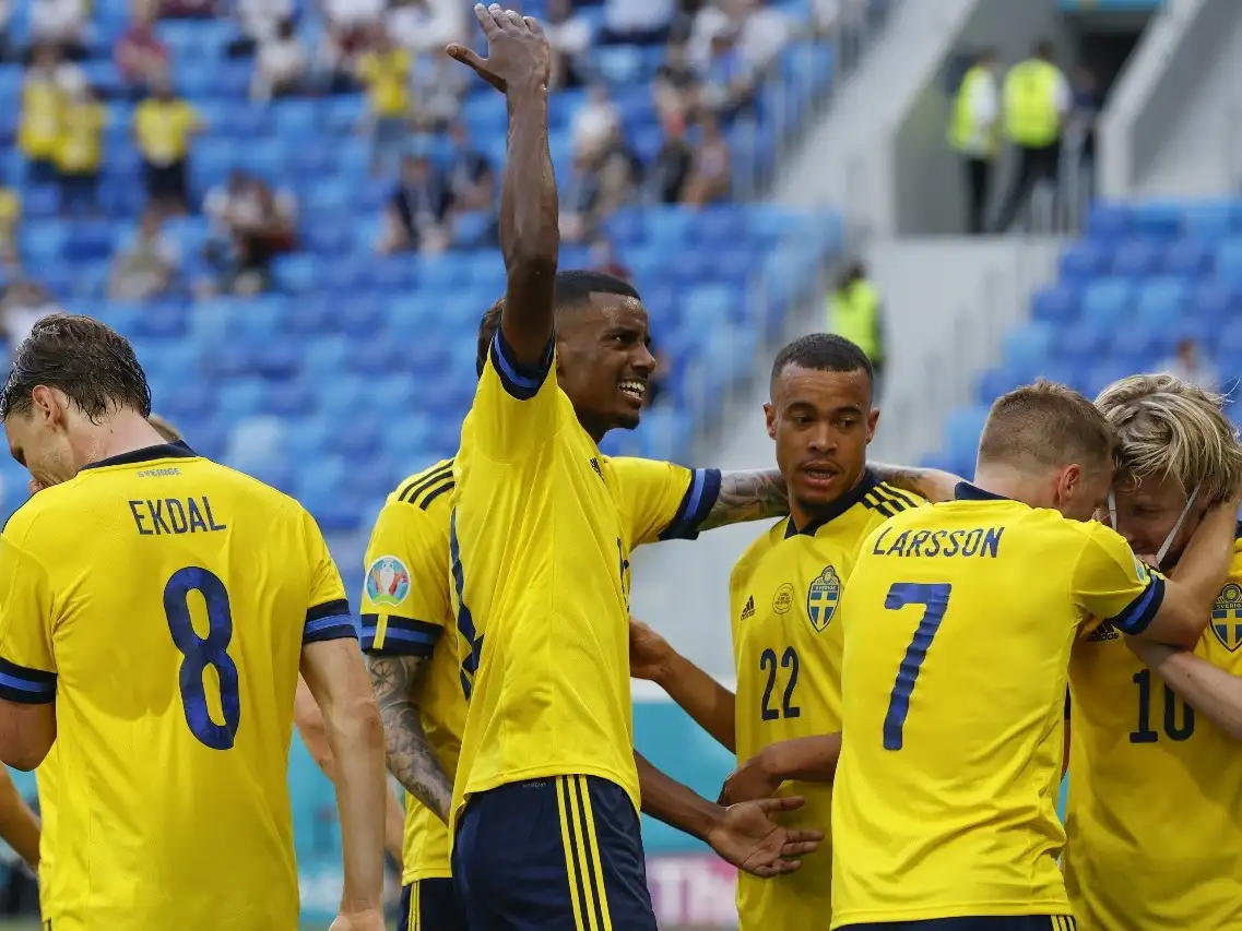 Suecia en su victoria 4-3 frente Argelia, adquiriendo su título de campeón.