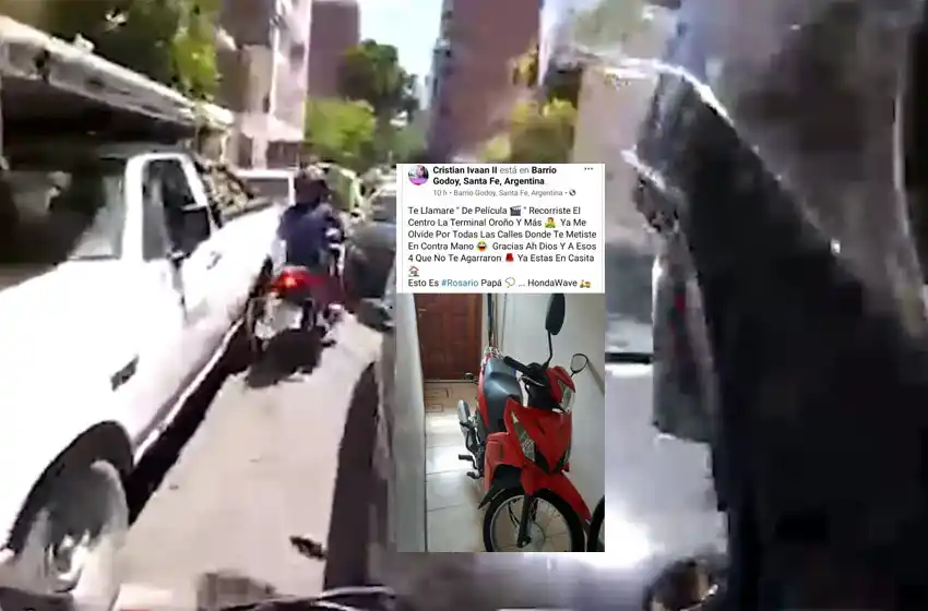 «Esto es Rosario papá», dijo el motochorro que liberaron tras una persecución de película y volvieron a detener