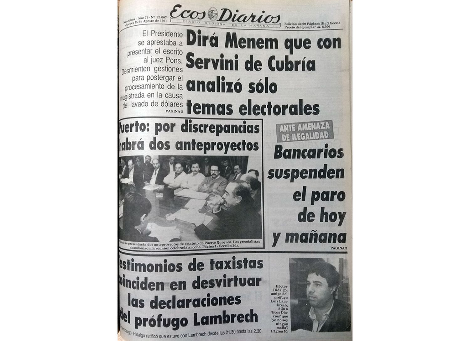Jueves 15 de Agosto de 1991
