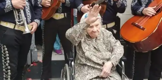 Angélica es nacida en Gualeguay y celebró sus 110 años con la mamá de Charly García