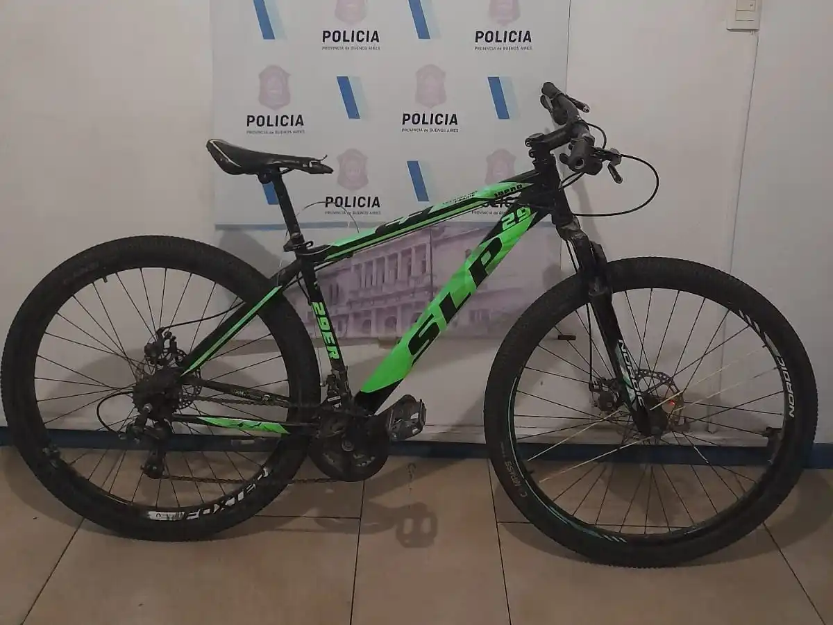 La bicicleta sustraída.