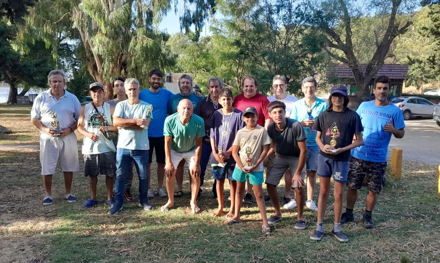 Los participantes en el torneo de ajedrez.