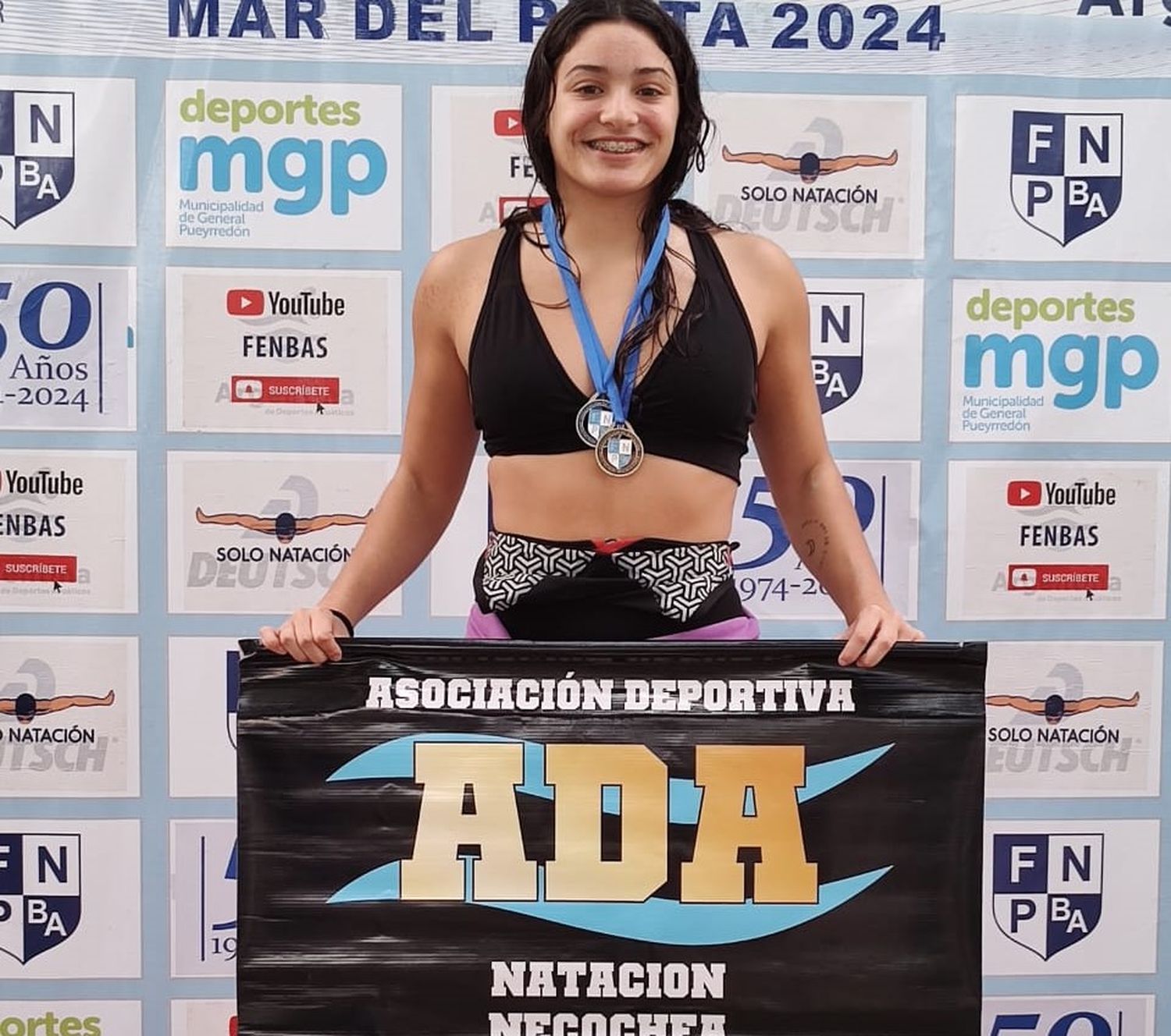 Sol del Valle, tras imponerse en los 200 metros Pecho