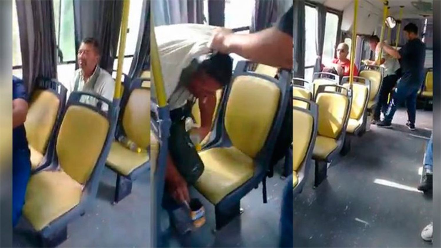 Pasajeros bajaron a golpes a un depravado de un colectivo: Video