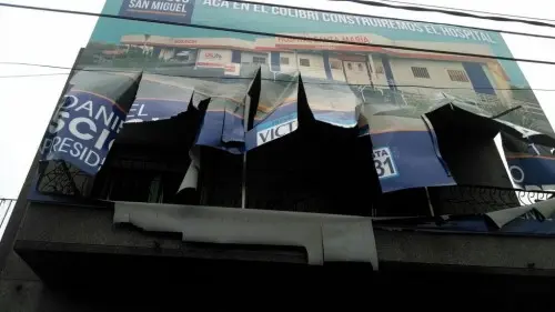 Malvinas Argentinas: La Porta denunció roturas de un cartel del FPV